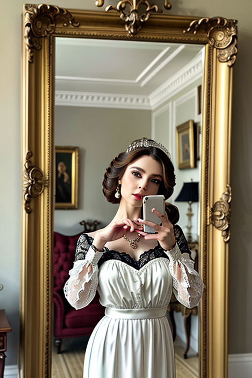 mirror photo pose girl simple